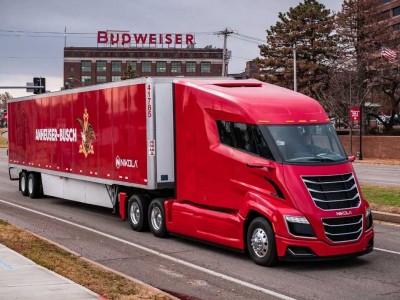Budweiser r&eacute;alise sa premi&egrave;re livraison en camion hydrog&egrave;ne