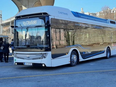 Italie : un bus à hydrogène Caetano en test à Trieste
