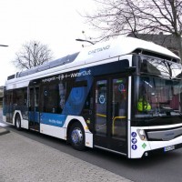 Le bus &agrave; hydrog&egrave;ne de Caetano en test &agrave; Francfort