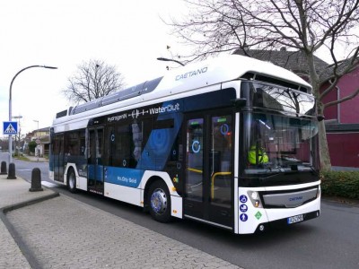 Le bus à hydrogène de Caetano en test à Francfort