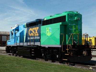 Canadian Pacific dévoile une locomotive diesel convertie à hydrogène