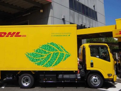 Au Japon, DHL teste ses premiers camions &agrave; hydrog&egrave;ne