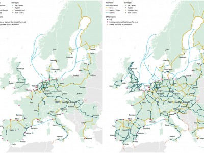 Hydrogène : l'EHB met à jour la carte du futur réseau européen