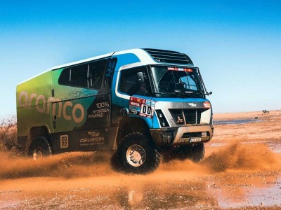 Le camion hydrogène de Gaussin entre dans l'histoire du Dakar