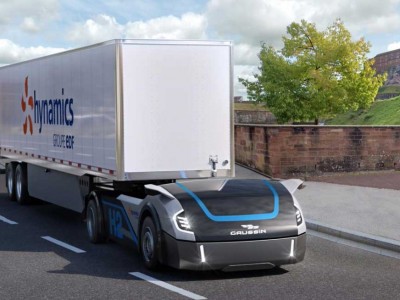 Gaussin associé à Hynamics pour tester ses camions à hydrogène autonomes