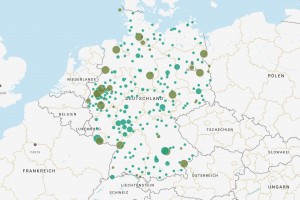 En Allemagne, cette carte interactive identifie les meilleurs sites pour produire de l'hydrogène vert