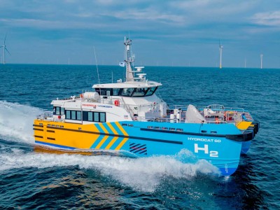 Hydrocat 60 : un nouveau navire diesel-hydrogène pour l'éolien offshore