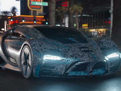 L'hypercar &agrave; hydrog&egrave;ne Hyperion XP-1 dans les rues de Las Vegas 
