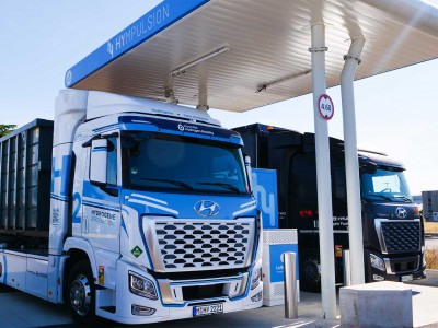 Camion hydrog&egrave;ne : avec cette nouvelle version Ampliroll, Hyundai &eacute;largit son offre en France