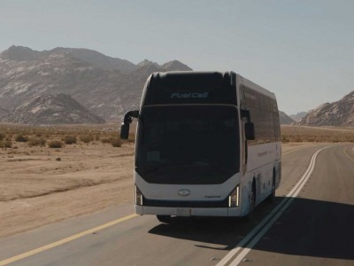 Hyundai teste son autocar à hydrogène en haute altitude en Arabie saoudite