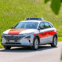 Hyundai Nexo : un SUV &agrave; hydrog&egrave;ne pour la police de Zurich