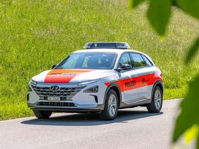 Hyundai Nexo : un SUV à hydrogène pour la police de Zurich