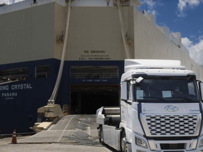 Hyundai livre son premier poids lourd à hydrogène en Nouvelle Zélande