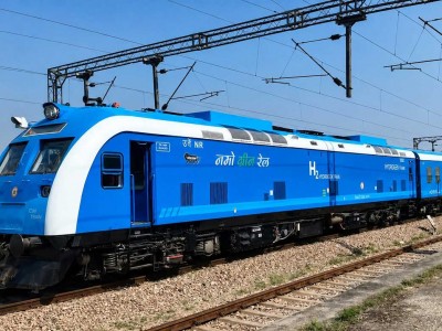 En Inde, le premier train &agrave; hydrog&egrave;ne valide son test &agrave; grande vitesse