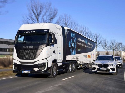 Camion hydrogène : deux Iveco S-eWay Fuel Cell pour BMW