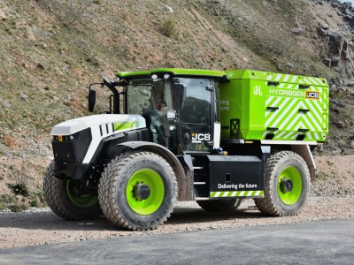 JCB présente sa station hydrogène mobile