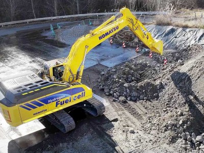 Au Japon, Komatsu valide sa pelle &agrave; pile &agrave; hydrog&egrave;ne
