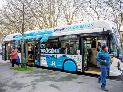 Lorient re&ccedil;oit son premier bus &agrave; hydrog&egrave;ne