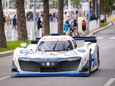 MissionH24 : la voiture de course à hydrogène sur la Promenade des Anglais