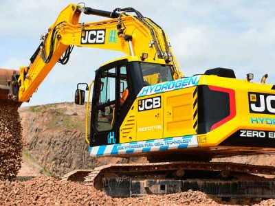 JCB présente un prototype de pelleteuse hydrogène