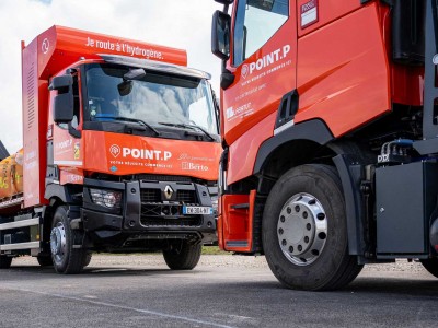 Berto et Point P présentent leur premier camion à hydrogène