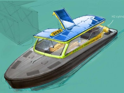 Rotterdam : un bateau-taxi à hydrogène en 2021