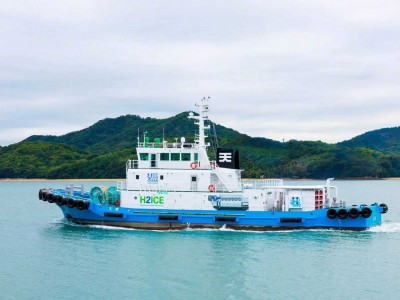 4 400 chevaux de puissance... ce remorqueur &agrave; moteur hydrog&egrave;ne est une premi&egrave;re au Japon !