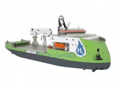 Ulstein lance un navire offshore &eacute;quip&eacute; d'une pile &agrave; combustible