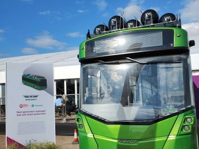 Développé avec Symbio, l'autocar à hydrogène de Wrightbus annonce 1000 km d'autonomie