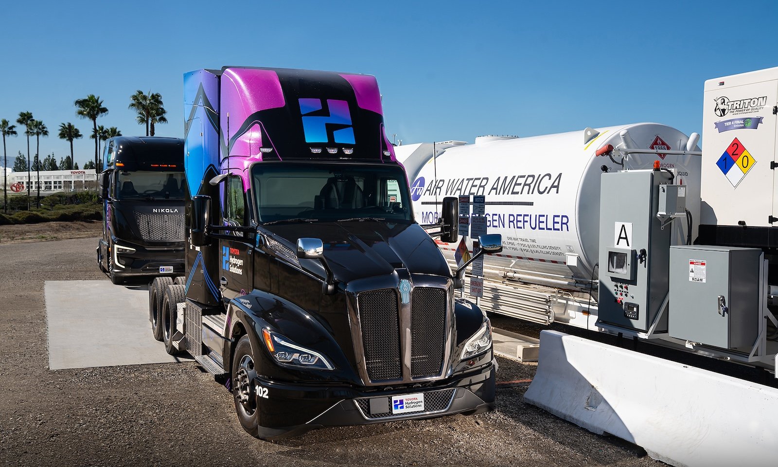 En Californie, Toyota &eacute;quipe son centre logistique de stations hydrog&egrave;ne mobile