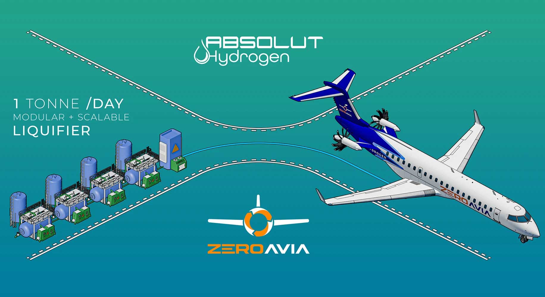 Hydrogène liquide : ZeroAvia se rapproche d'Absolut Hydrogen
