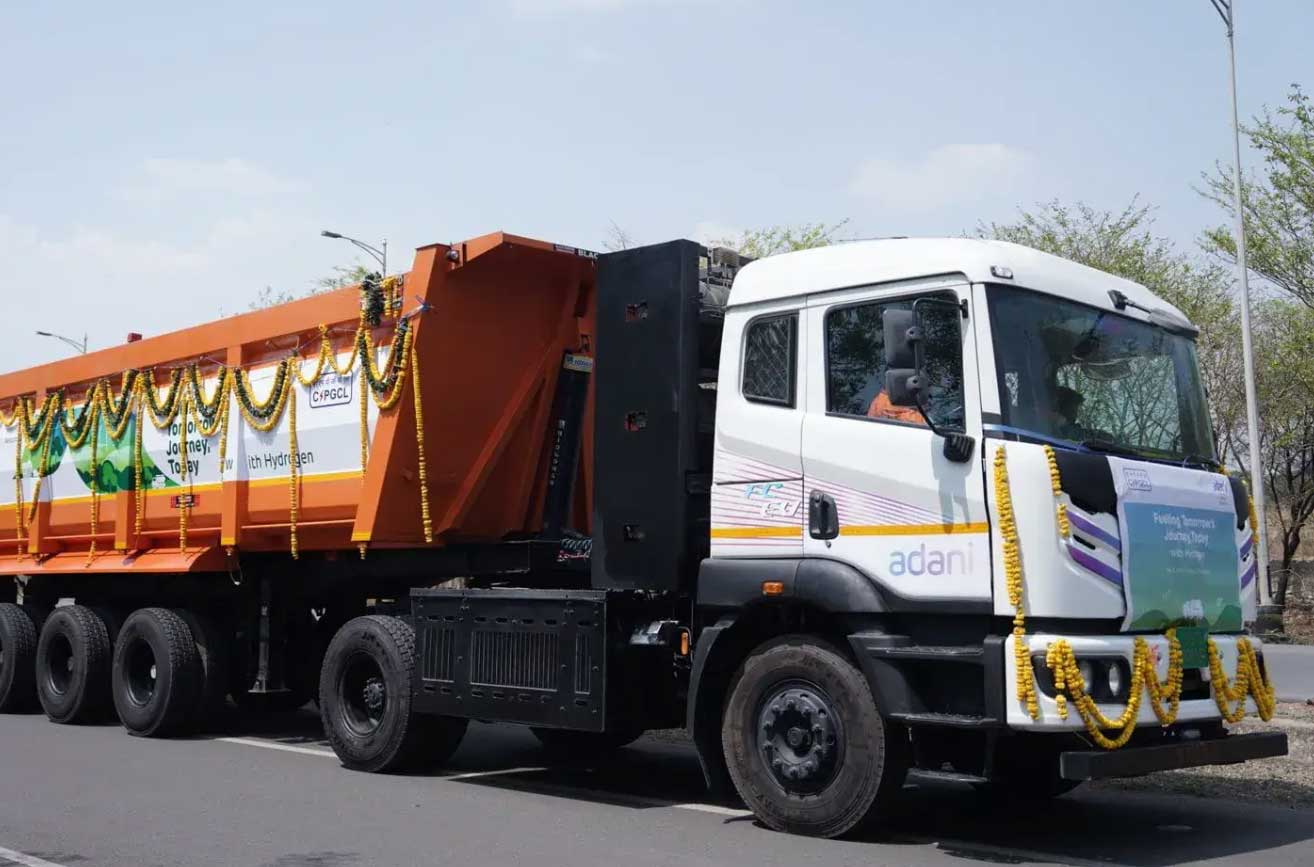 Camion hydrogène : en Inde, Adani lance un premier projet pilote