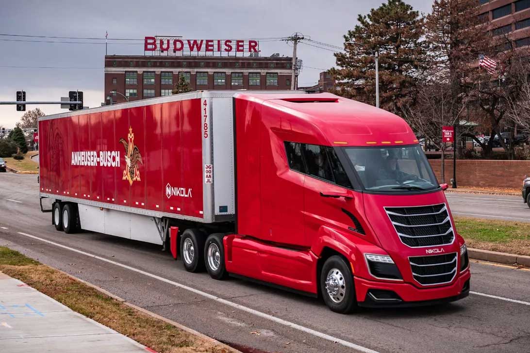 Budweiser réalise sa première livraison en camion hydrogène