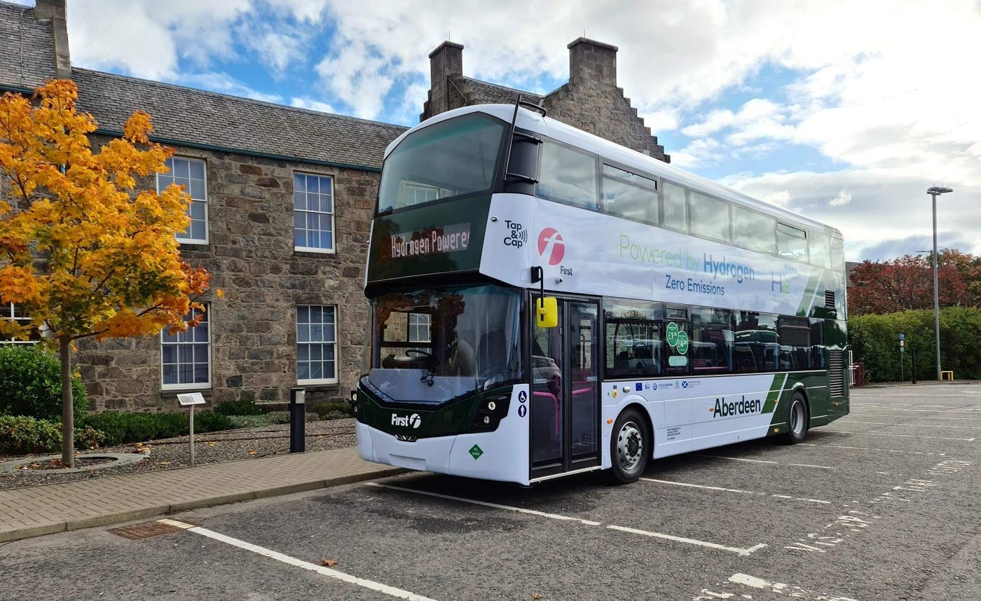 Les bus à hydrogène d'Aberdeen retournent au garage