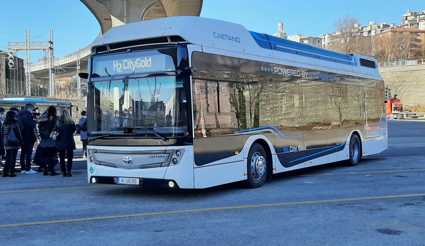 Italie : un bus à hydrogène Caetano en test à Trieste