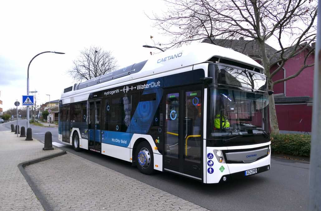 Le bus à hydrogène de Caetano en test à Francfort