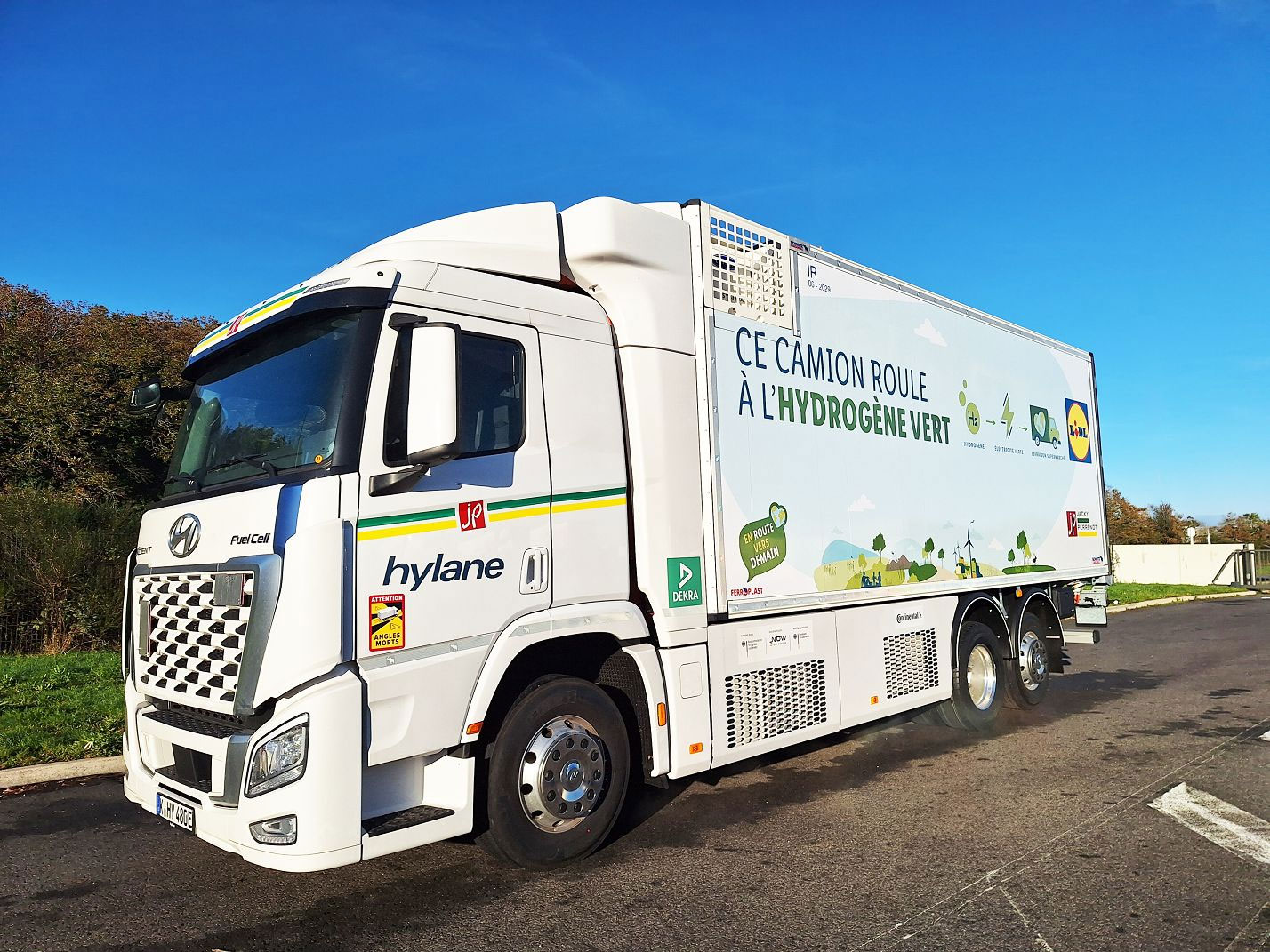 Exploité pour Lidl, ce camion à hydrogène est une première en France !
