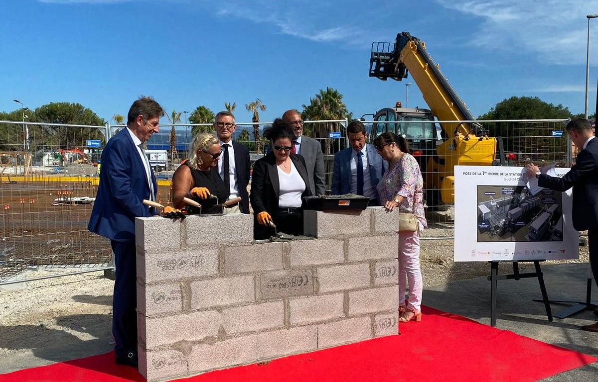 Cannes pose la première pierre de sa future station hydrogène