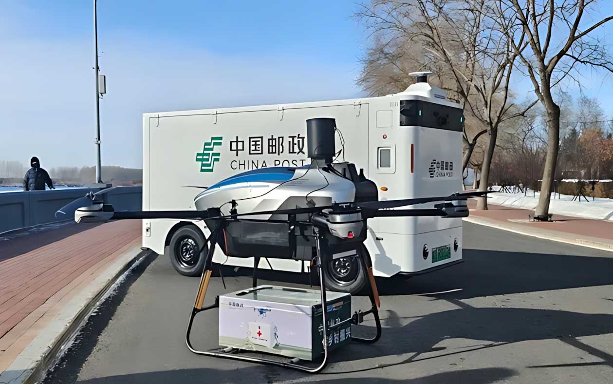 En Chine, ces drones &agrave; hydrog&egrave;ne livrent le courrier m&ecirc;me quand le thermom&egrave;tre chute &agrave; -40 Â°C