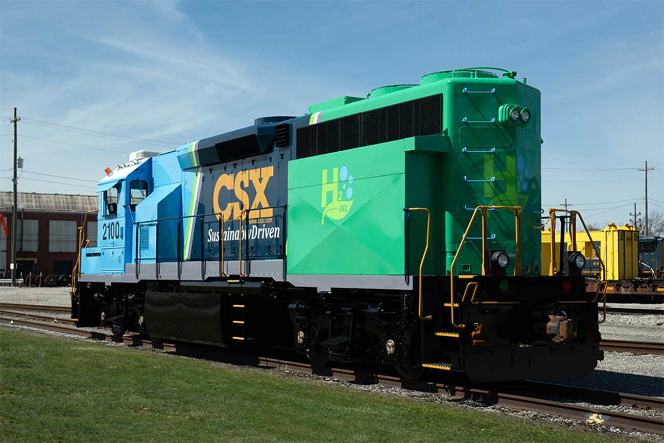 Canadian Pacific dévoile une locomotive diesel convertie à hydrogène