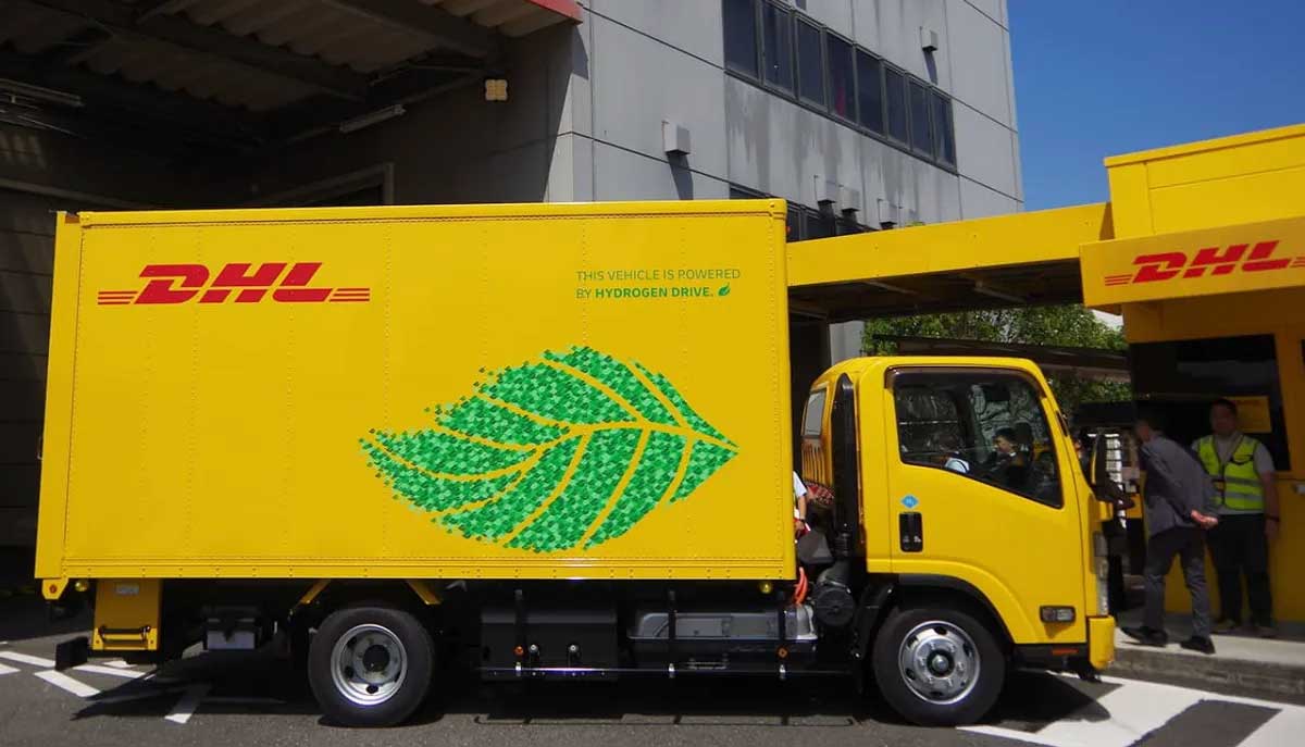 Au Japon, DHL teste ses premiers camions &agrave; hydrog&egrave;ne