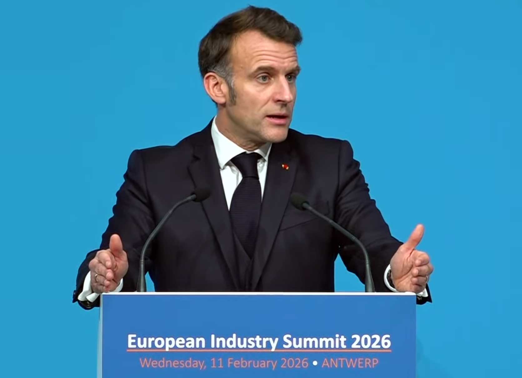 &laquo; Une fois de plus, nous avons commis une erreur &raquo; : Emmanuel Macron appelle &agrave; simplifier les r&egrave;gles europ&eacute;ennes de l'hydrog&egrave;ne