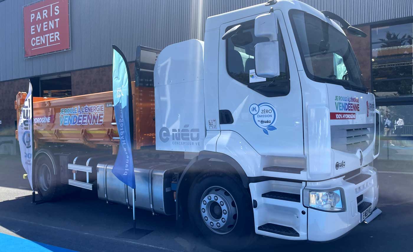 Rétrotif : e-Néo révèle son camion-porteur hydrogène 19 tonnes