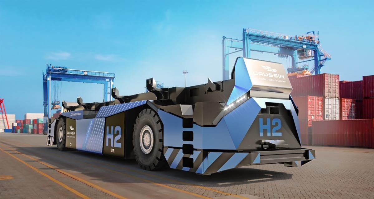 Gaussin AGV H2 : un véhicule à hydrogène autonome pour les applications portuaires
