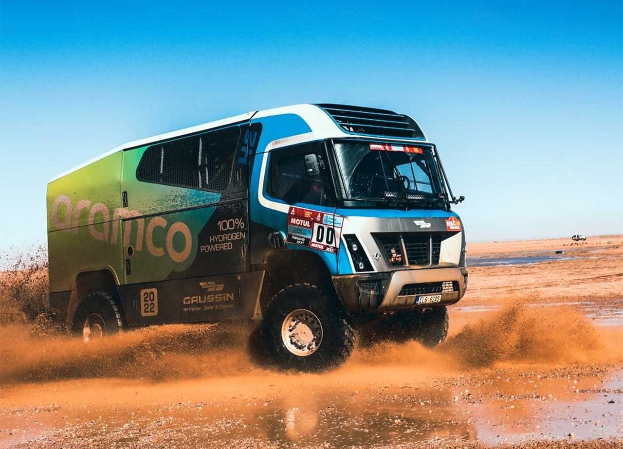 Le camion hydrogène de Gaussin entre dans l'histoire du Dakar