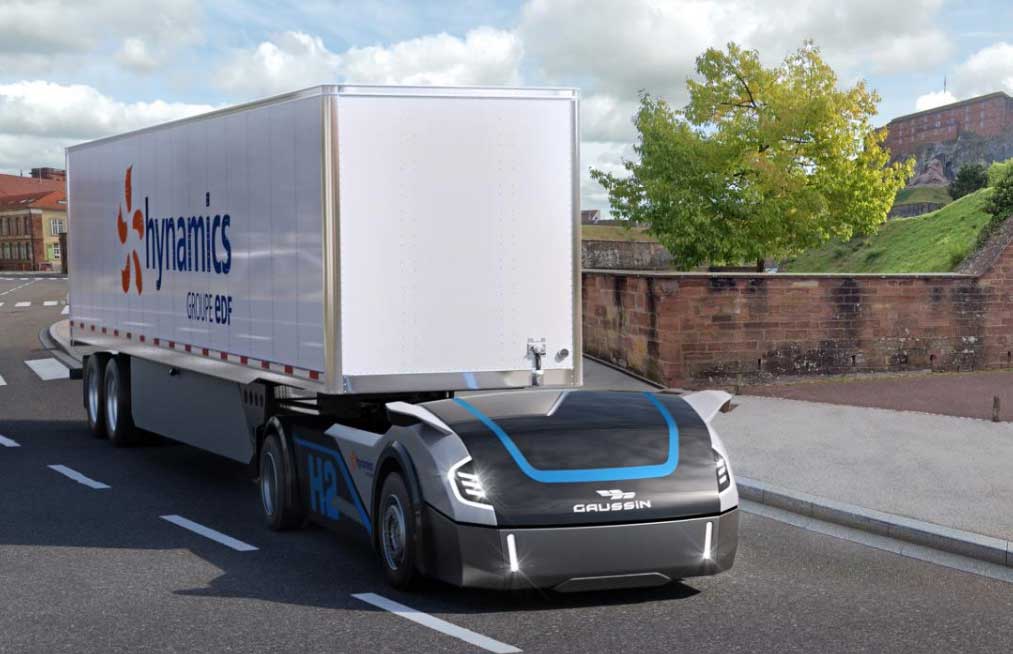 Gaussin associé à Hynamics pour tester ses camions à hydrogène autonomes