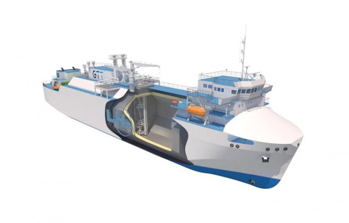 Transport d'hydrogène liquide par la mer : GTT franchit une nouvelle étape
