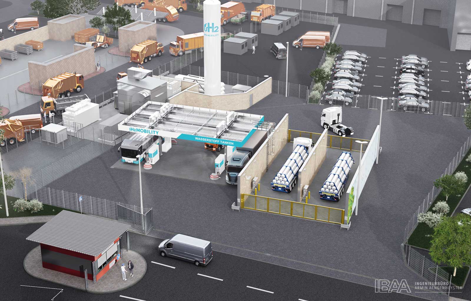 Pour sa station hydrogène géante, H2 Mobility mise sur des technologies inédites