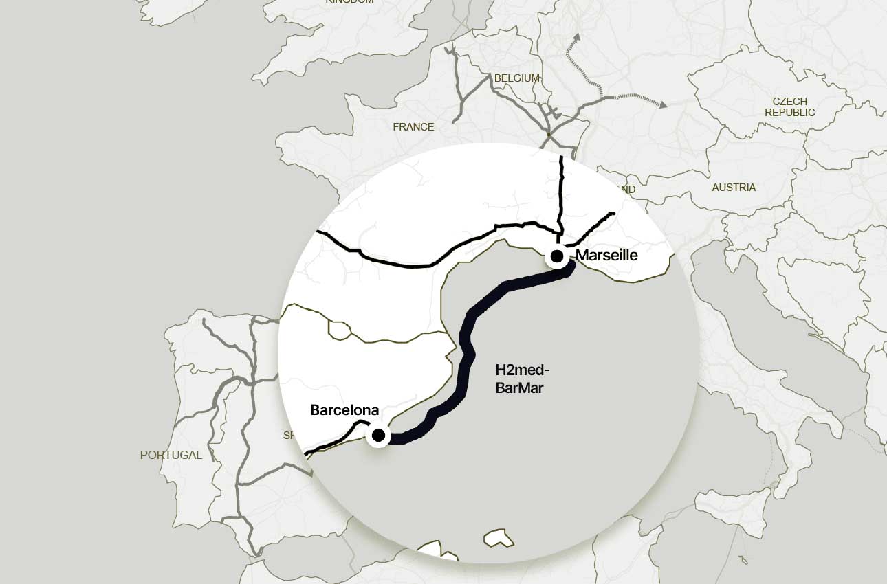 Le corridor hydrog&egrave;ne H2Med franchit une &eacute;tape cl&eacute; avant une d&eacute;cision tr&egrave;s attendue