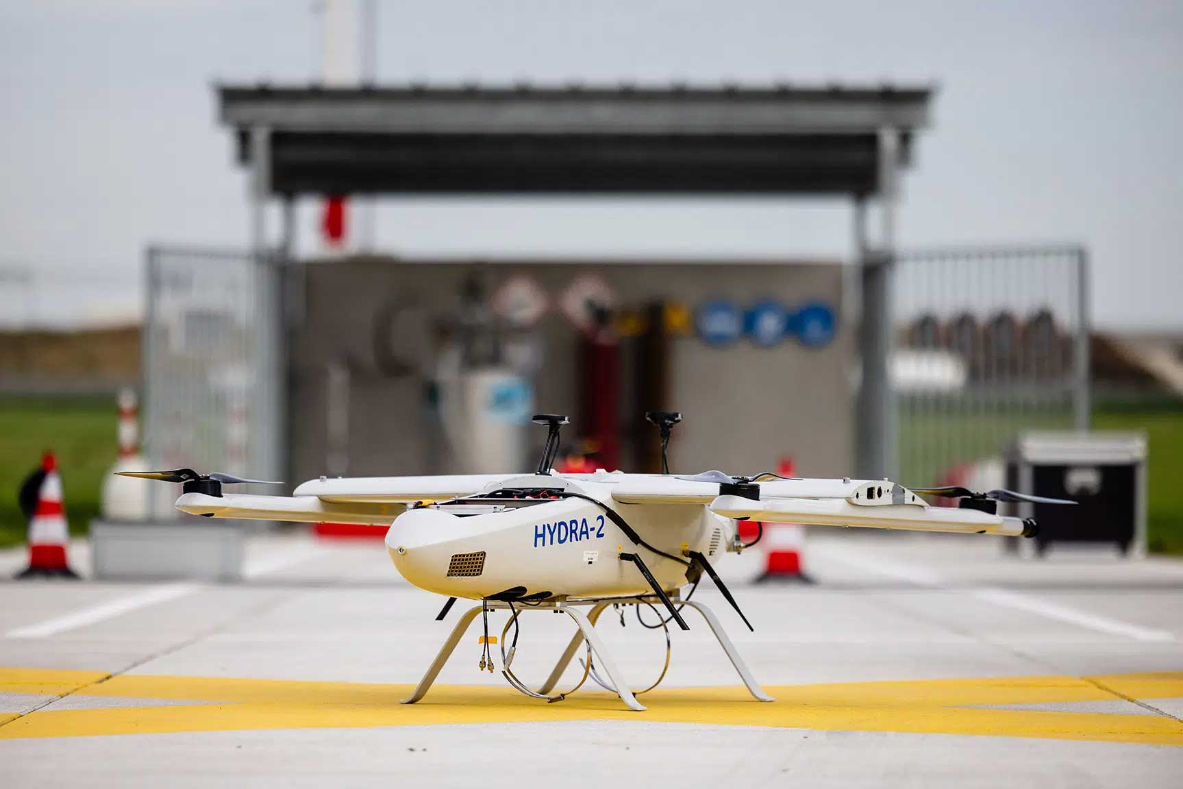A hydrog&egrave;ne liquide, le drone HYDRA-II vient de franchir une &eacute;tape cl&eacute; sur un v&eacute;ritable a&eacute;roport